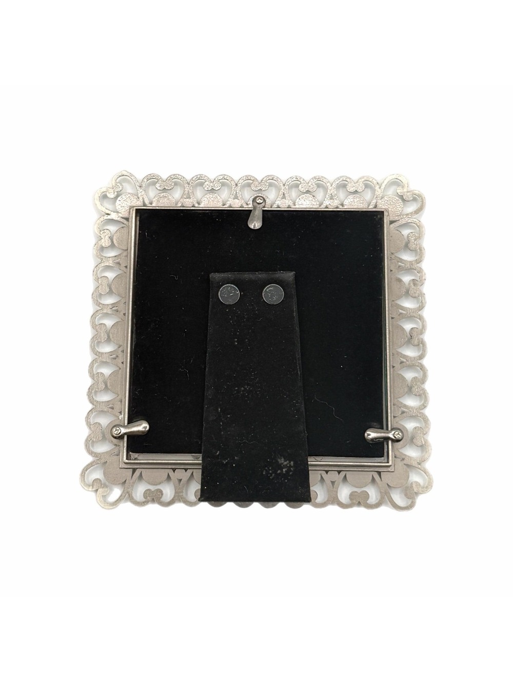 Vintage Trevisan Picture Frame Ornate Design with Pearls & Hearts - Silver - Picture 2 of 2